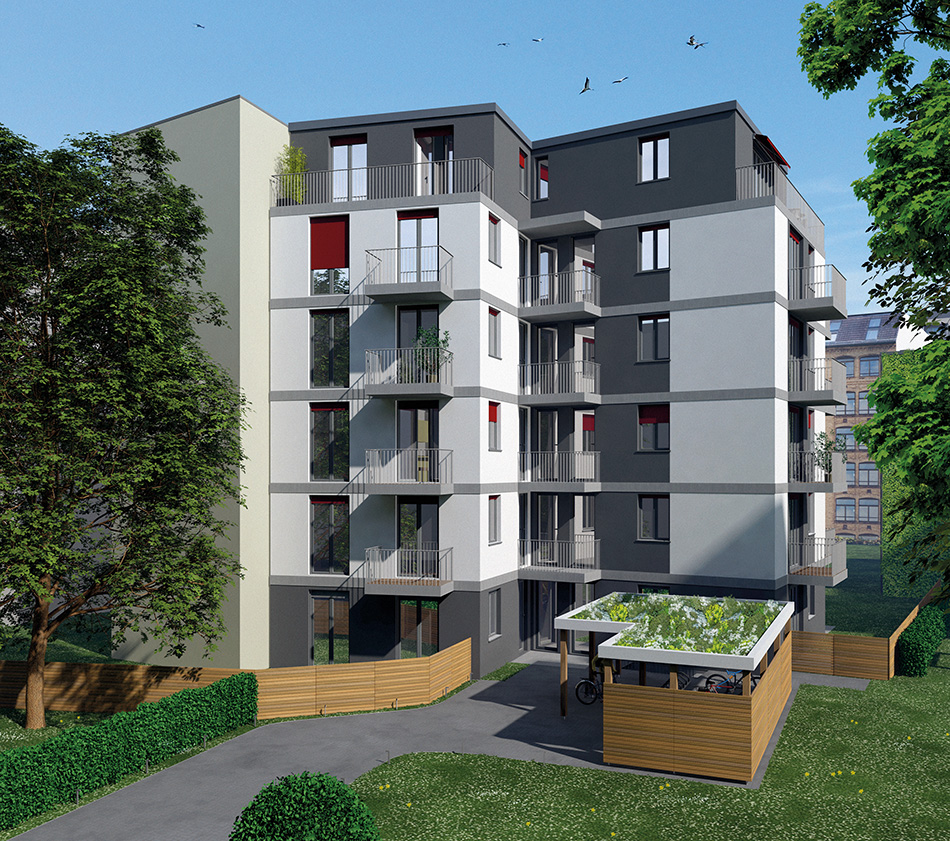 3D Architekturrendering Rungestrasse 13 Berlin