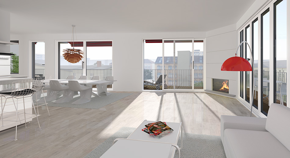 3D Architekturrendering Rungestrasse 13 Berlin