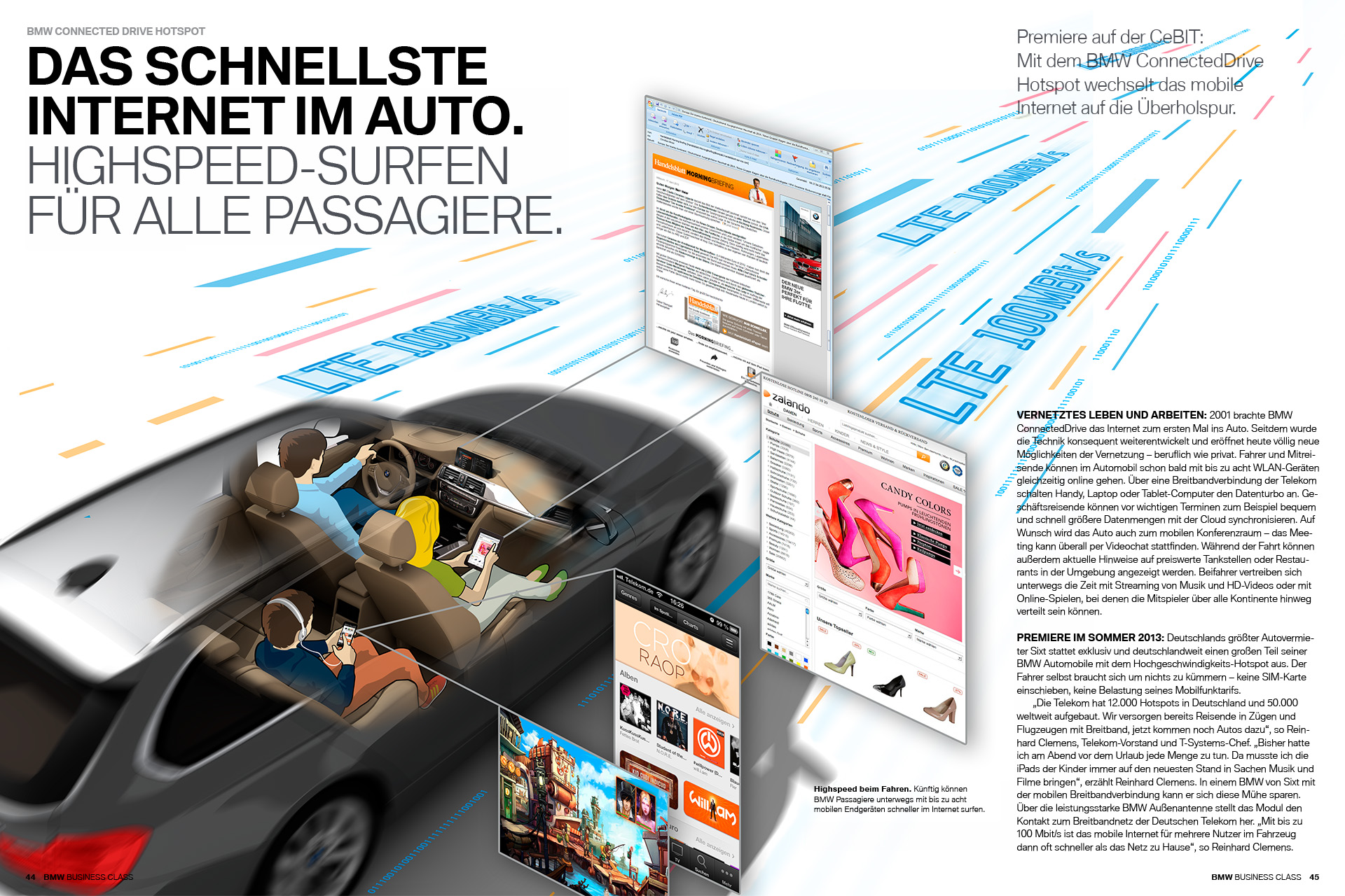 BMW Connected Drive Illustration